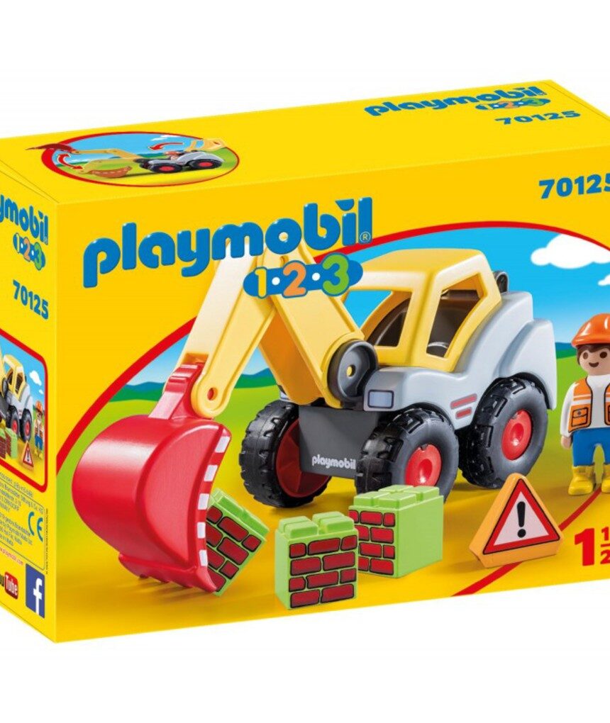 Playmobil 1.2.3 φορτωτής εκσκαφέας 70125 - Playmobil