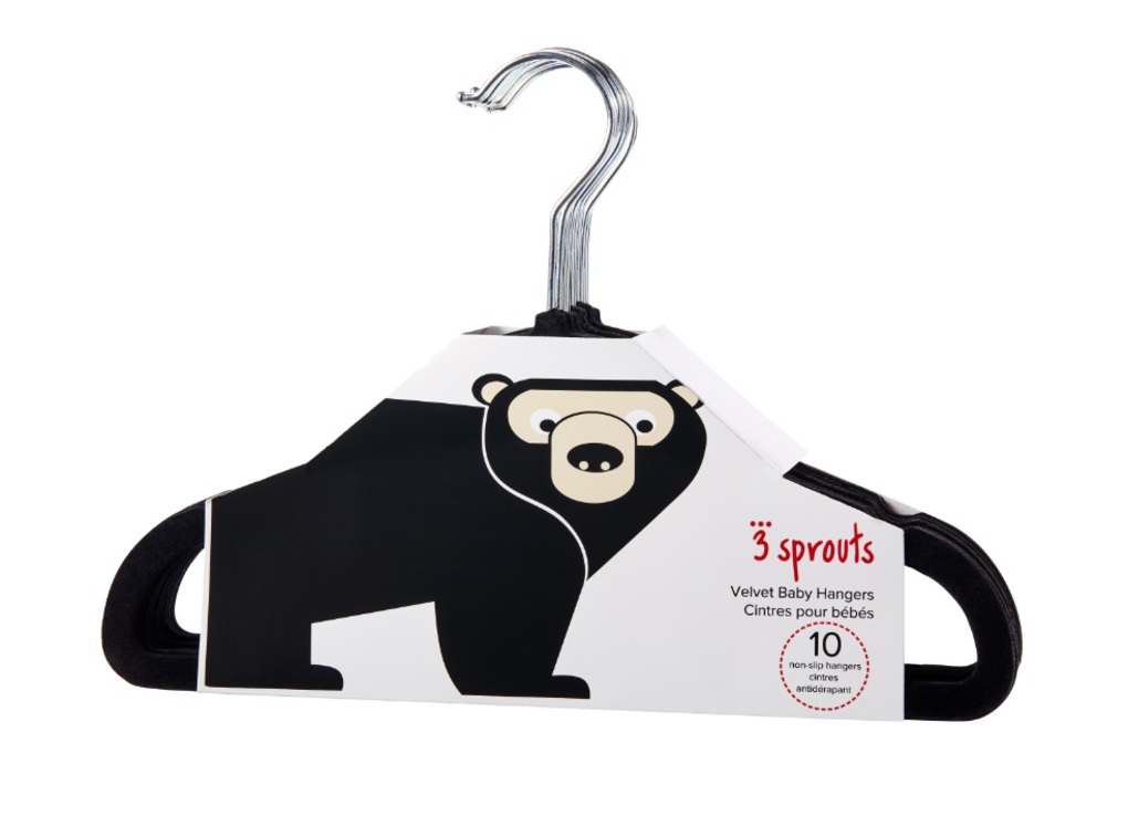 3sprouts kρεμάστρες bear (set of 10) - 3 sprouts