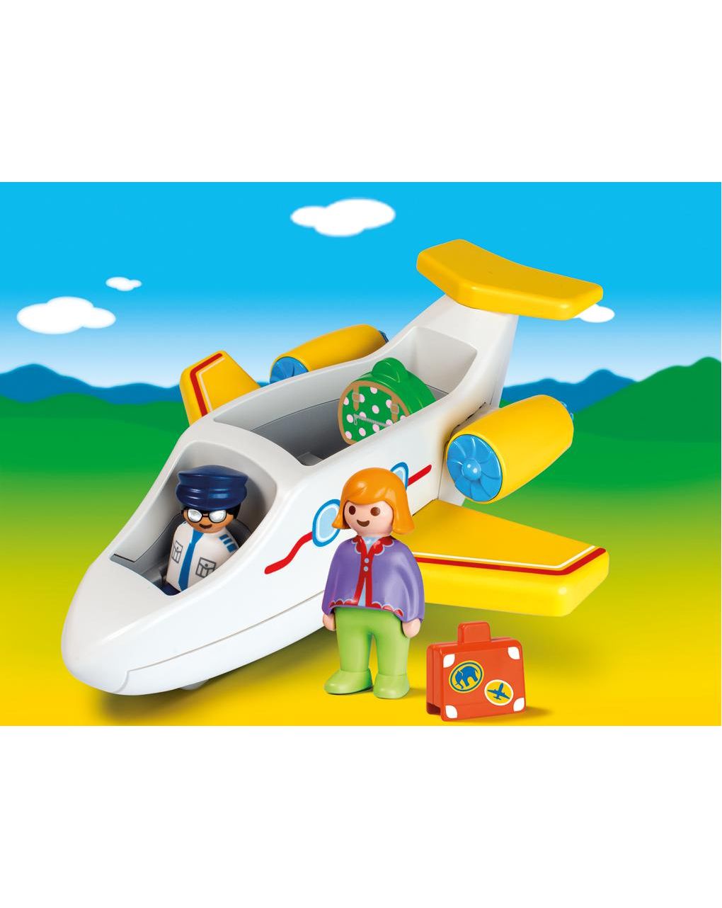 Playmobil 1.2.3 αεροπλάνο με επιβάτη 70185 - Playmobil