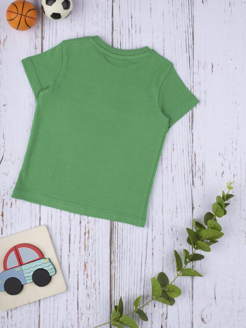βρεφικό t-shirt πράσινο με ρινόκερο για αγόρι - Prénatal