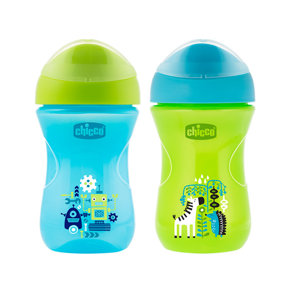 Chicco ποτήρι easy μπλε-πράσινο 12m+ - Chicco