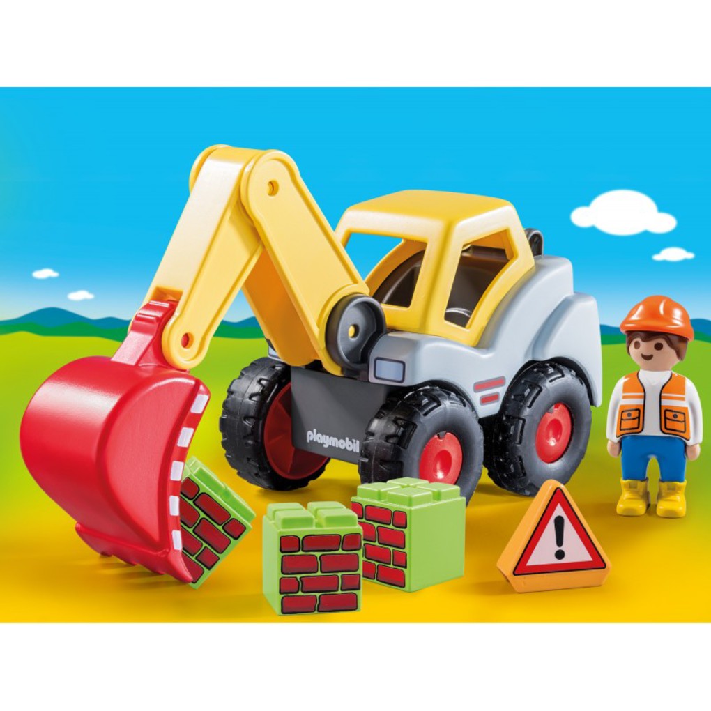 Playmobil 1.2.3 φορτωτής εκσκαφέας 70125 - Playmobil