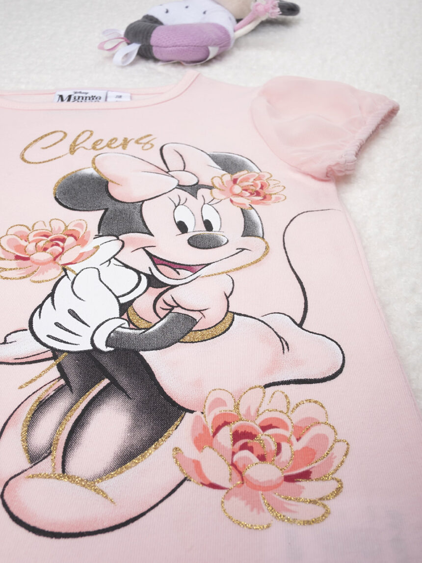 παιδικό t-shirt ροζ με τη minnie για κορίτσι - Prénatal