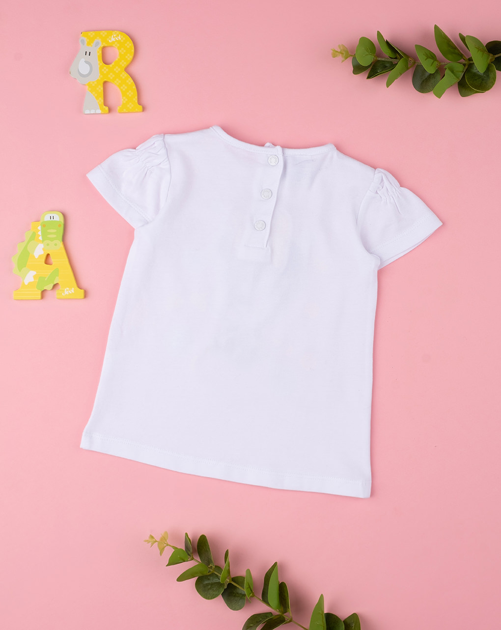 βρεφικό t-shirt λευκό με τη minnie κίτρινο για κορίτσι - Prénatal