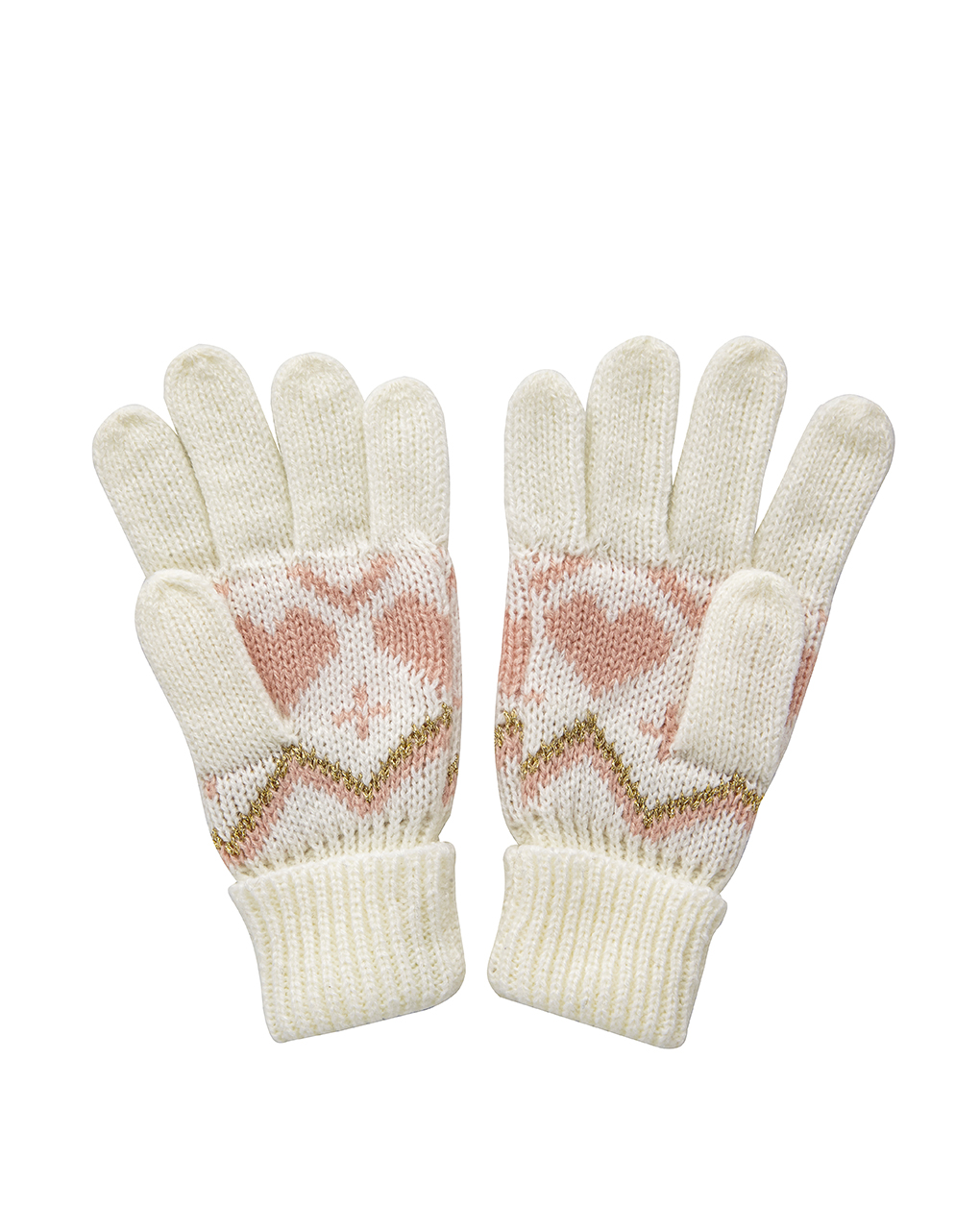 γάντια λευκά jacquard για κορίτσι - Prénatal