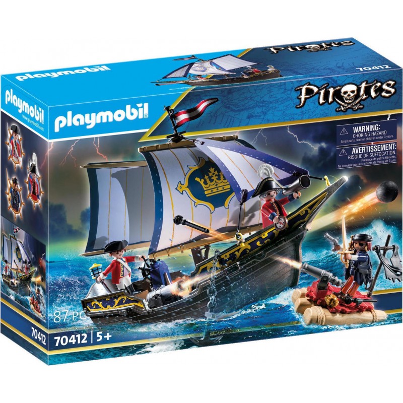 Playmobil pirates πλοιάριο λιμενοφυλάκων 70412 - Playmobil, Playmobil Pirates