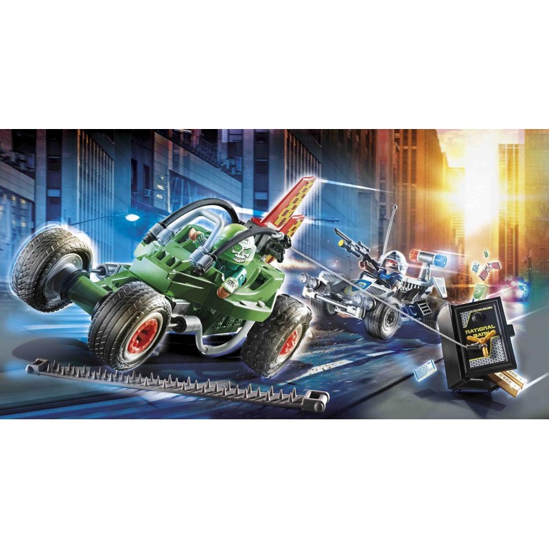 Playmobil city action αστυνομική καταδίωξη go-kart 70577 - Playmobil, Playmobil City Action