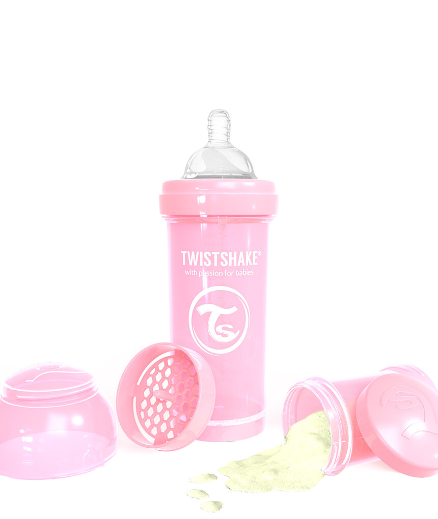 Twistshake μπιμπερό κατά των κολικών 260ml pastel pink - Twistshake