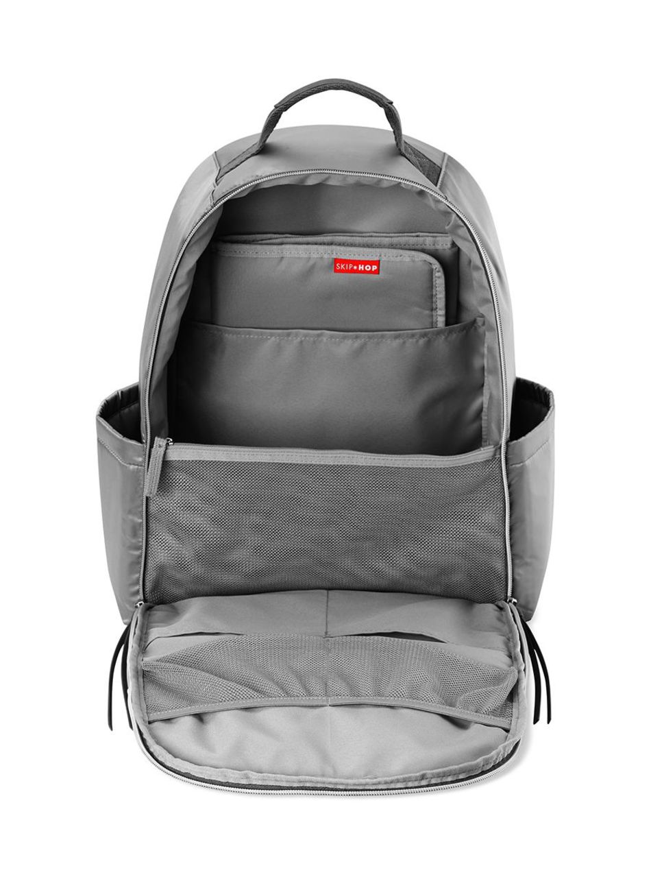 Skip hop τσάντα - αλλαξιέρα skyler diaper backpack- shiny grey - SKIP HOP