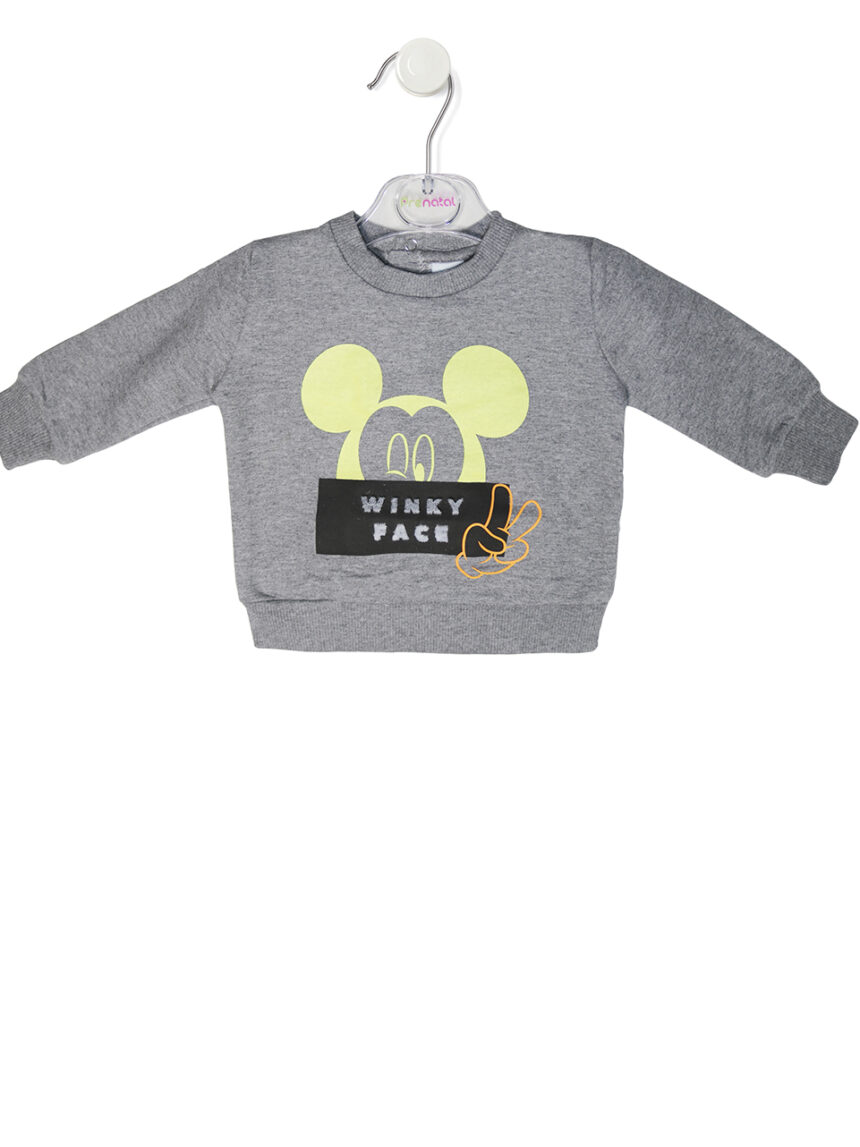 μπλούζα φούτερ mickey mouse γκρι για αγόρι - Prénatal