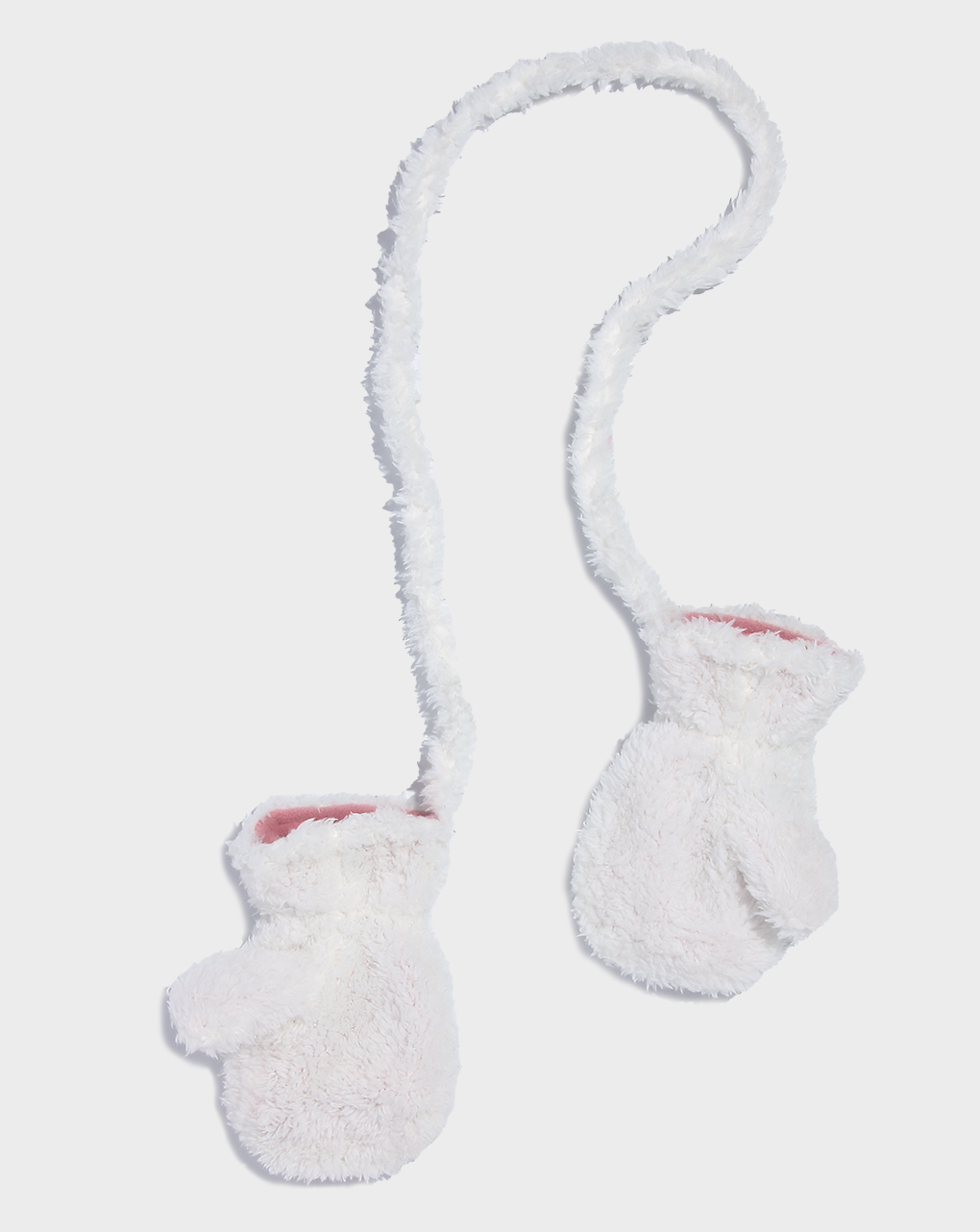 γάντια γούνινα λευκά για κορίτσι - Prénatal