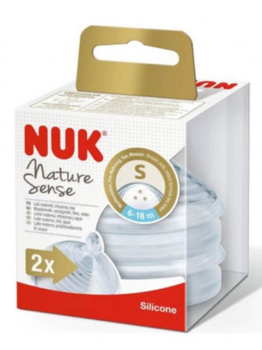 Nuk nature sense θηλή σιλικόνης 6-18m small 2τμχ - Nuk