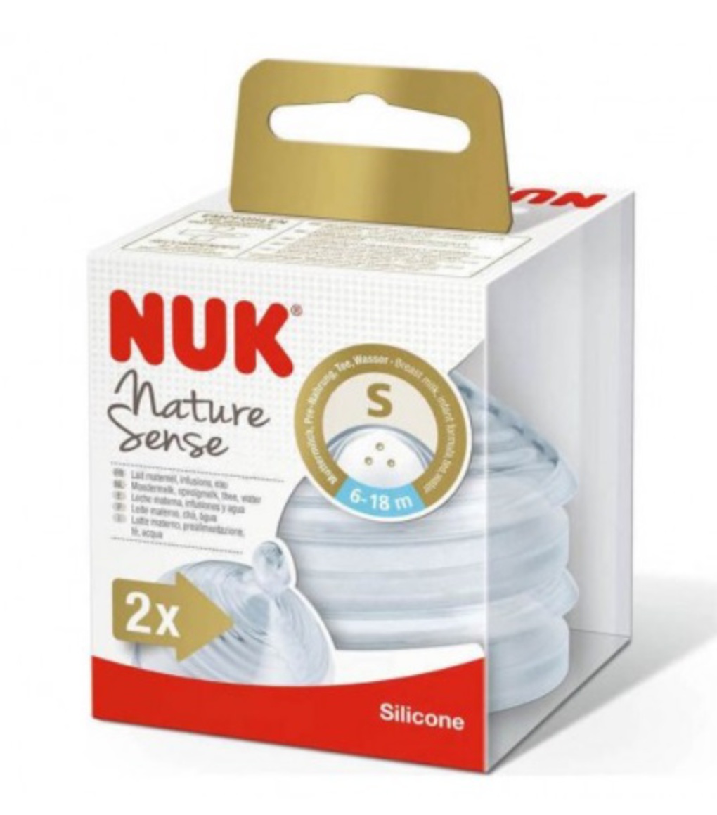 Nuk nature sense θηλή σιλικόνης 6-18m small 2τμχ