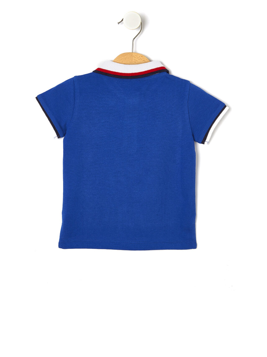 μπλούζα πόλο μπλε για αγόρι 663931 - Prénatal