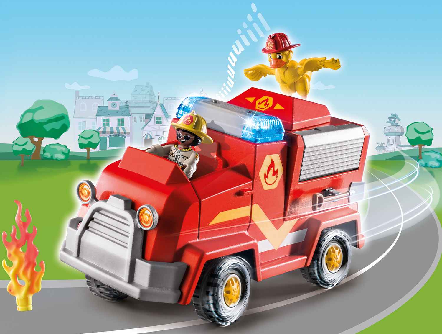 Playmobil duck on call - όχημα πυροσβεστικής με κανόνι νερού 70914 - Playmobil, Playmobil Duck On Call