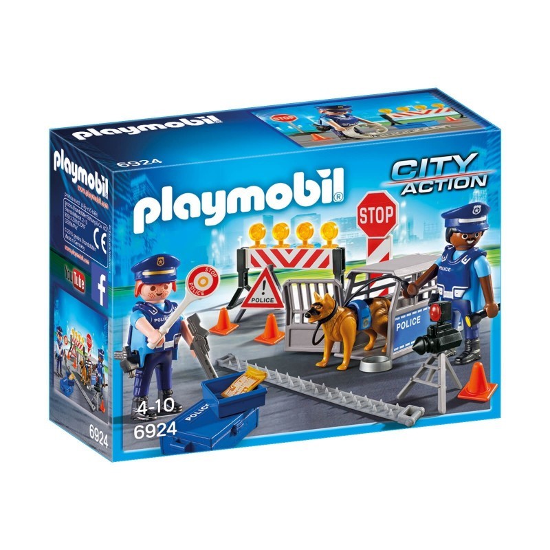 Playmobil city action οδόφραγμα αστυνομίας 6924