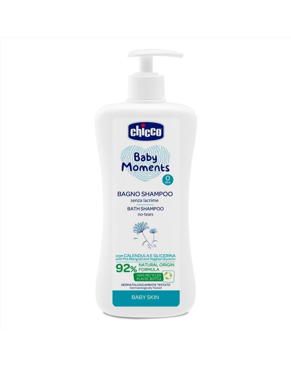 Chicco αφρόλουτρο - σαμπουάν baby moments 500ml - Chicco