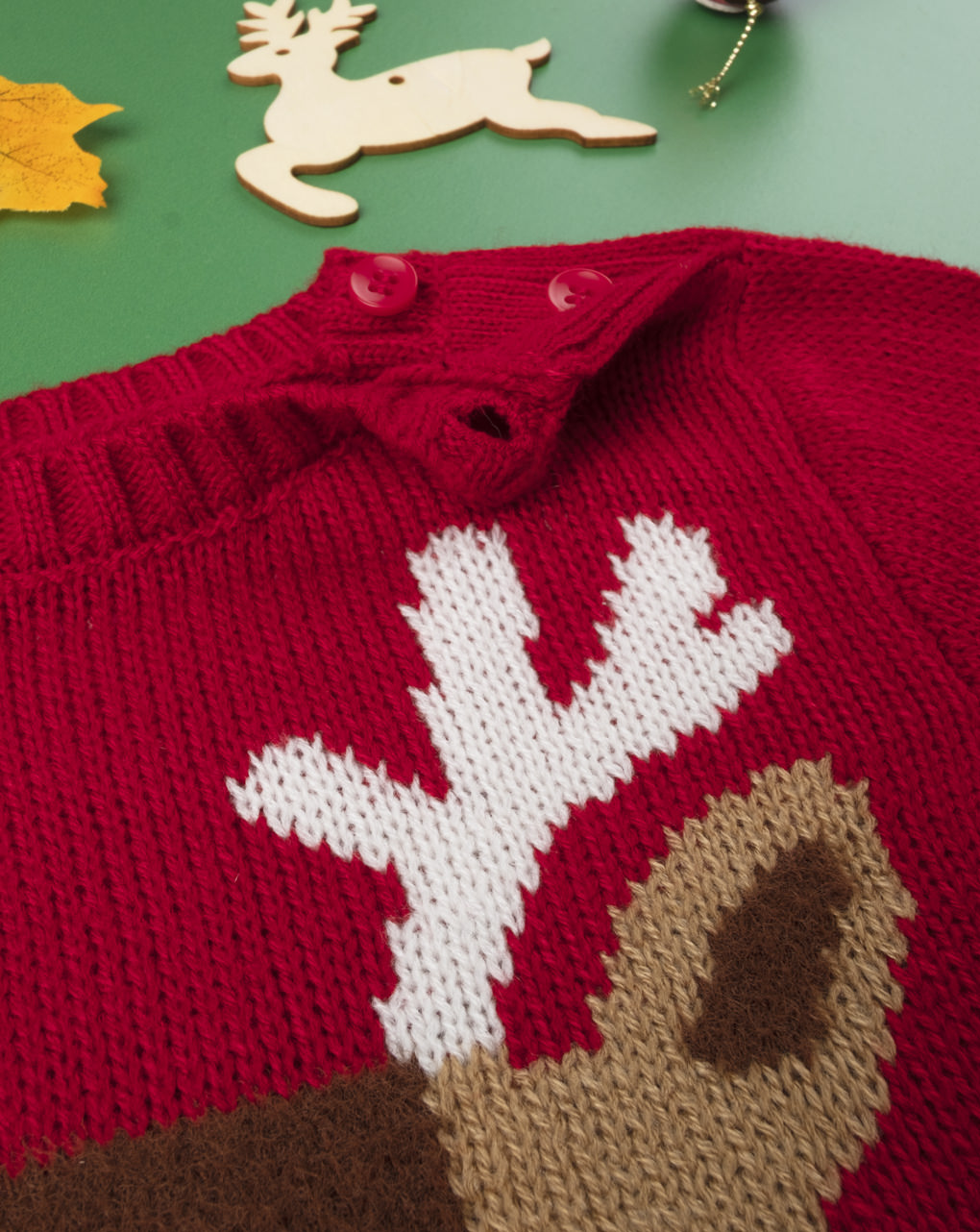 βρεφικό πουλόβερ πλεκτό χριστουγεννιάτικο για αγόρι - Prénatal