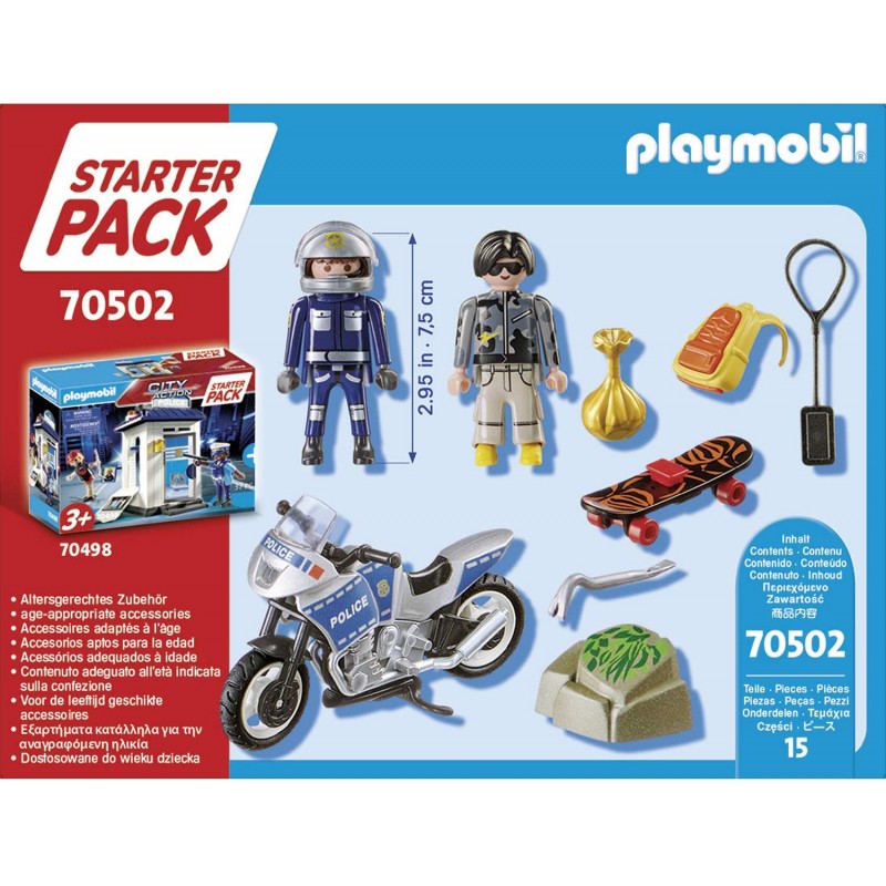 Playmobil starter pack αστυνομική καταδίωξη 70502 - Playmobil, Playmobil City Action