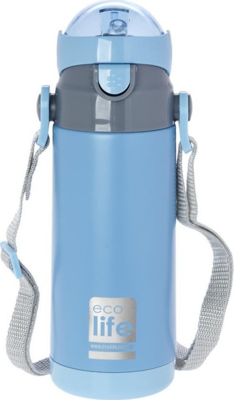 Ecolife ανοξείδωτο παγούρι kids thermos 400ml-μπλε - Ecolife