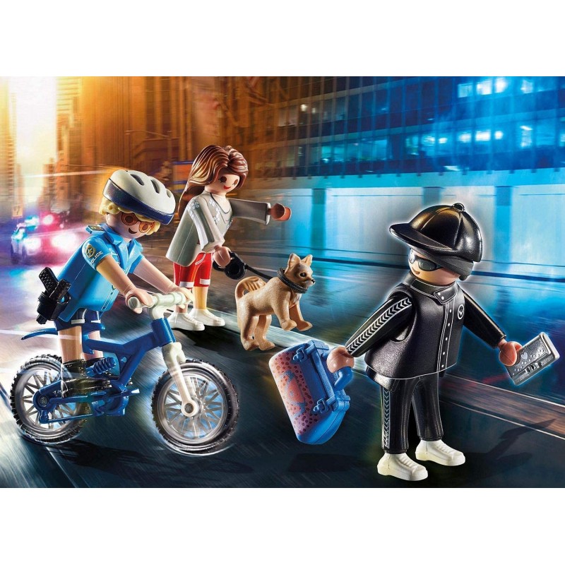 Playmobil city action αστυνομικός με ποδήλατο και πορτοφολάς 70573 - Playmobil, Playmobil City Action