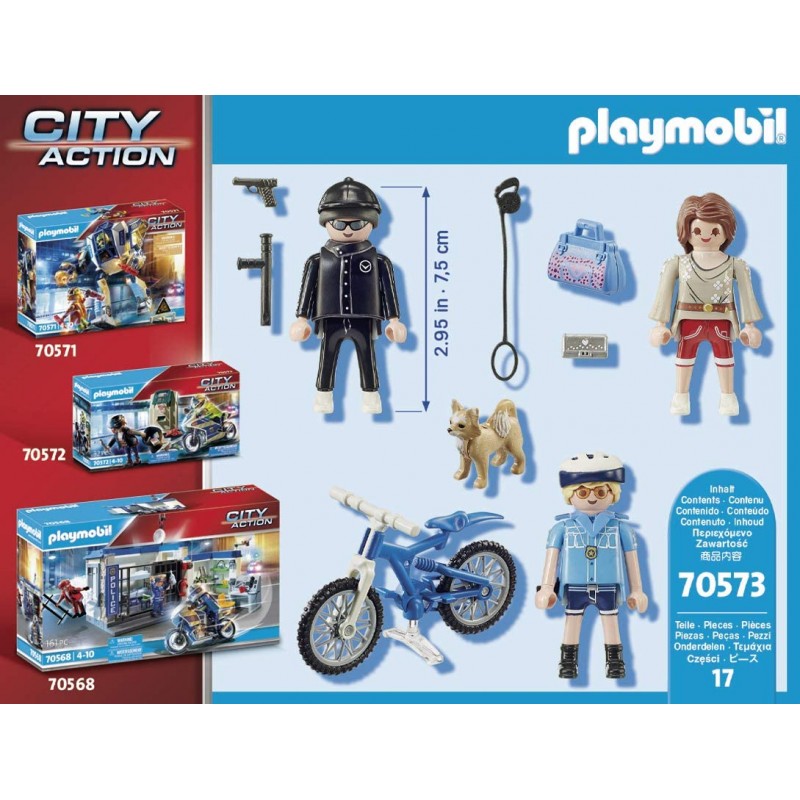 Playmobil city action αστυνομικός με ποδήλατο και πορτοφολάς 70573 - Playmobil, Playmobil City Action