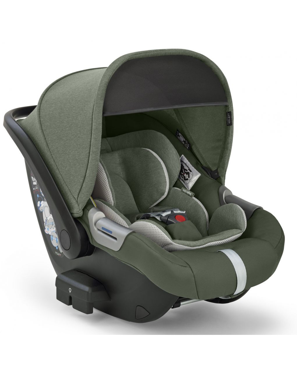 Inglesina σύστημα μεταφοράς electa quattro system with cab car seat - χακί - Inglesina