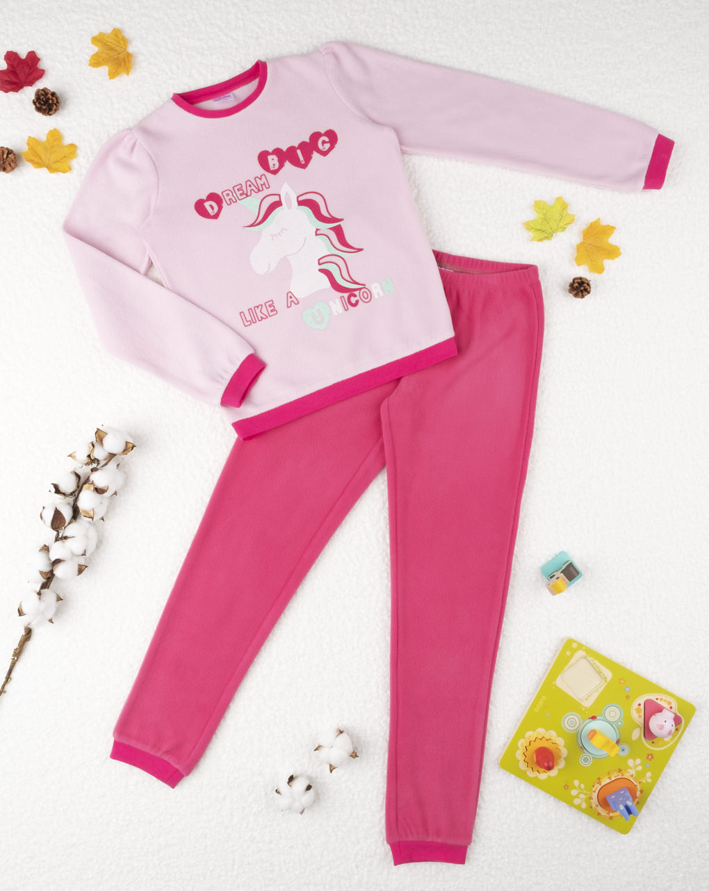 πιτζάμες ροζ με μονόκερο για κορίτσι - Prénatal