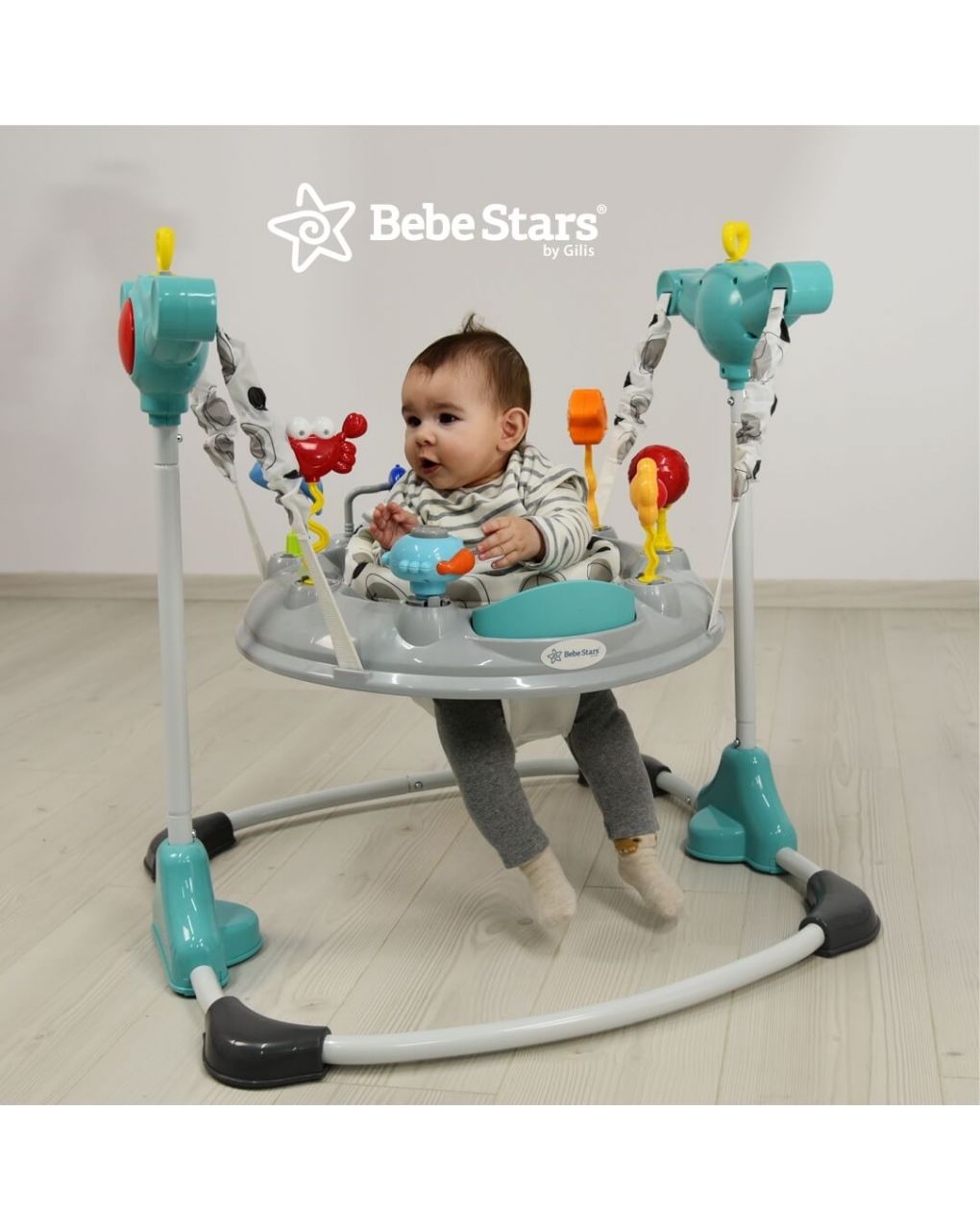 Bebe stars τραμπολίνο sea animals grey - Bebe Stars