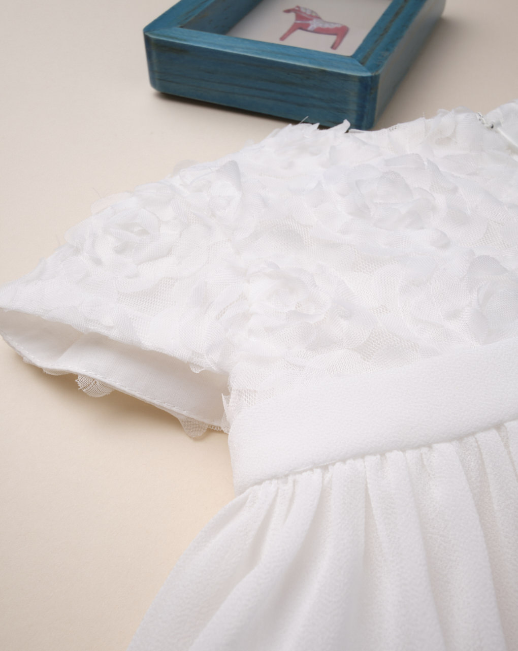 φόρεμα λευκό με τούλι για κορίτσι 647571 - Prénatal