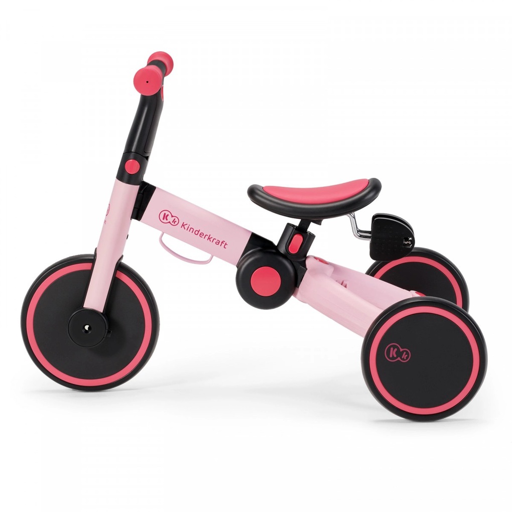 Kinderkraft πτυσόμενο τρίκυκλο ποδήλατο 4trike, candy pink - Kinderkraft