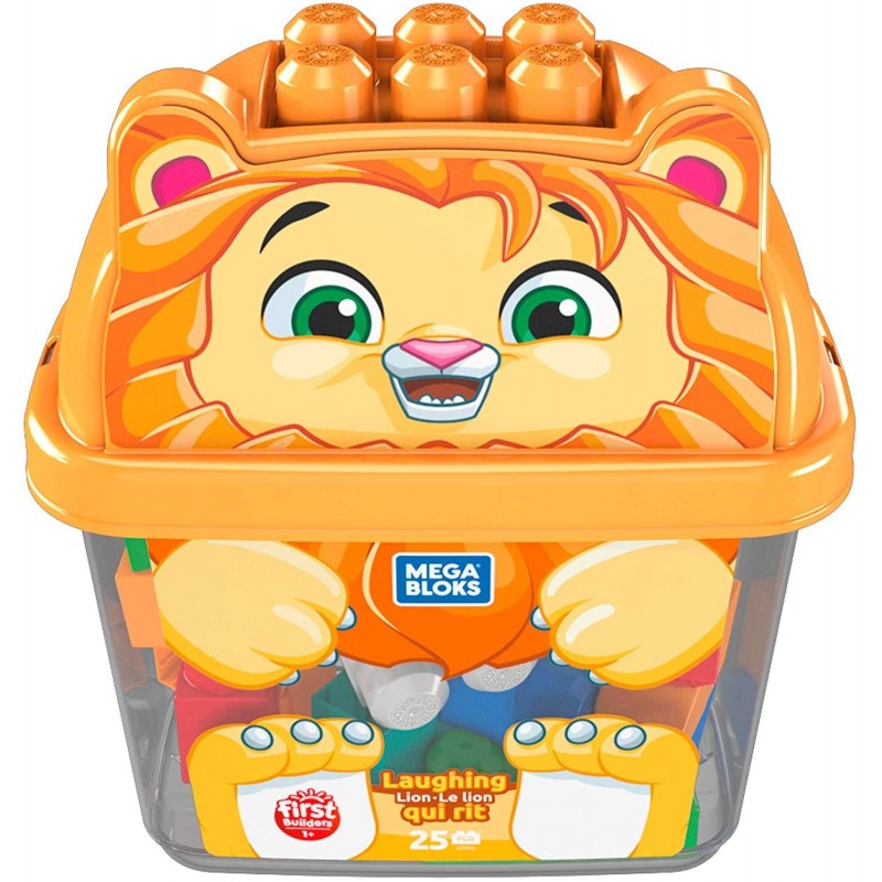 Mega bloks laughing lion τουβλάκια σε κουτί 25 τμχ - λιονταράκι gct46 / gfm26 - Mega bloks