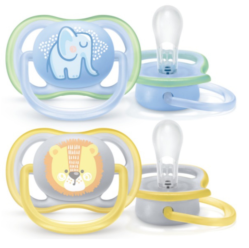 Avent πιπίλες ultra air pacifier με ζωάκια 0-6μ, σετ των 2 - Philips Avent