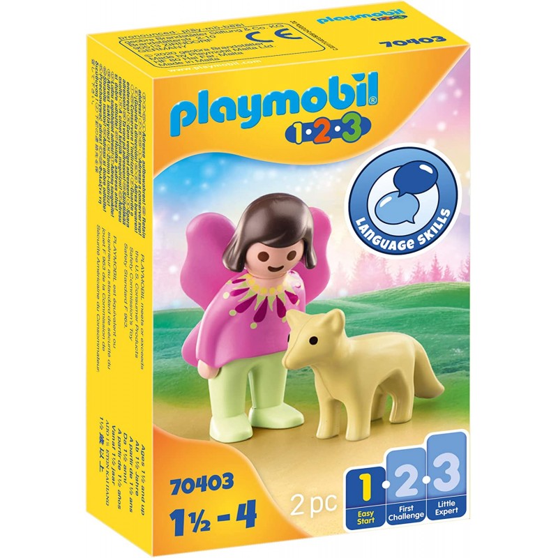 Playmobil 1.2.3 νεράιδα με αλεπού 70403