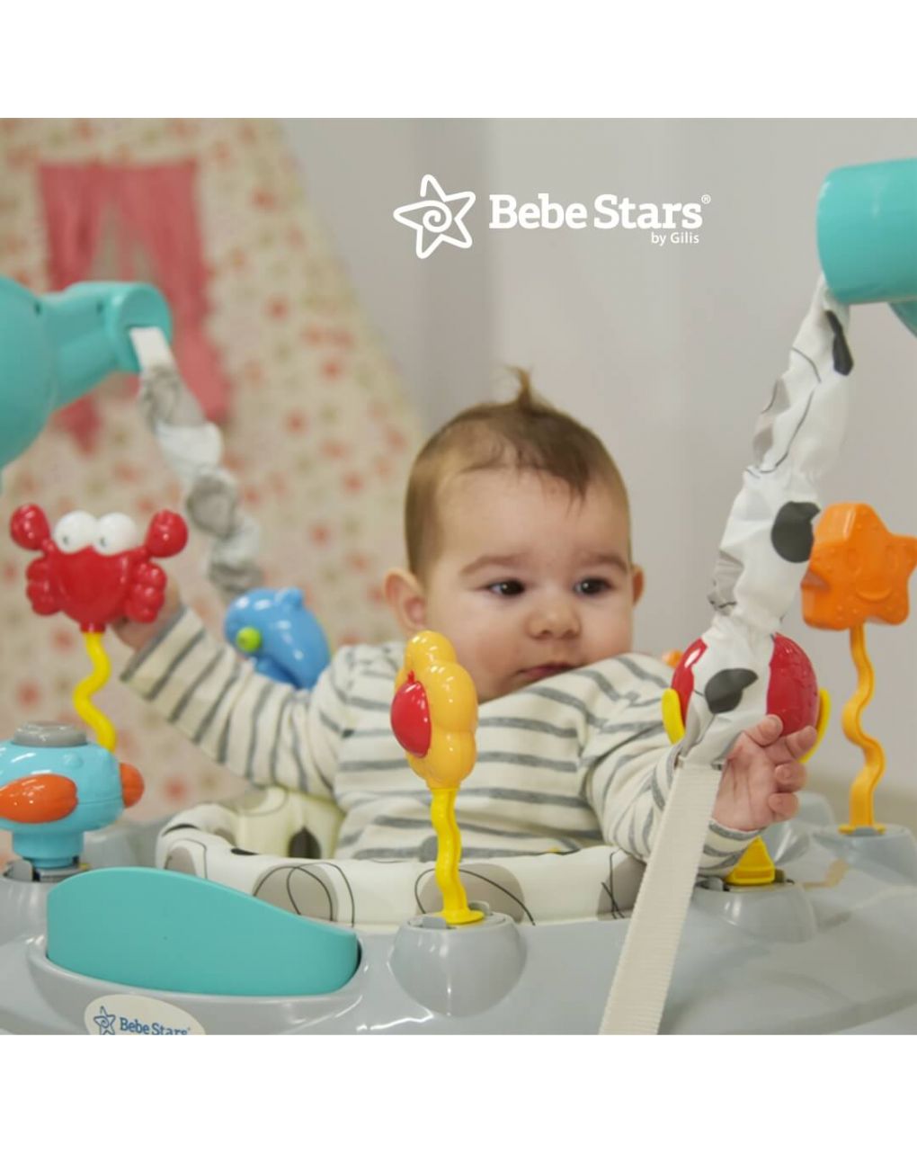 Bebe stars τραμπολίνο sea animals grey - Bebe Stars