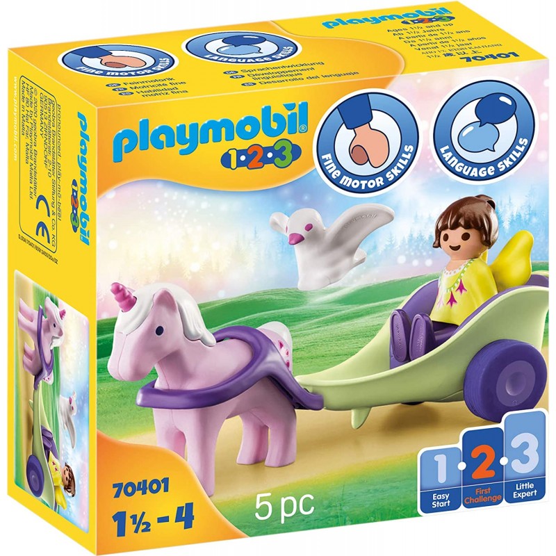 Playmobil 1.2.3 νεραϊδοάμαξα με μονόκερο 70401 - Playmobil, Playmobil 1.2.3