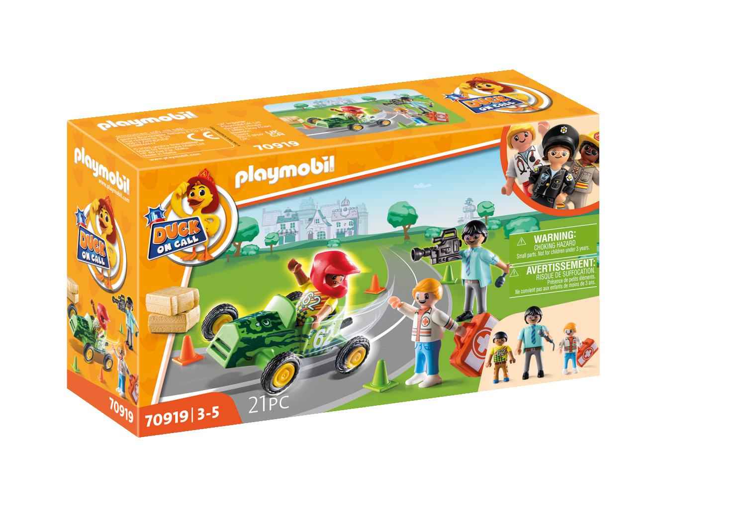 Playmobil duck on call - επιχείρηση διάσωσης: διάσωση στα go-kart! 70919