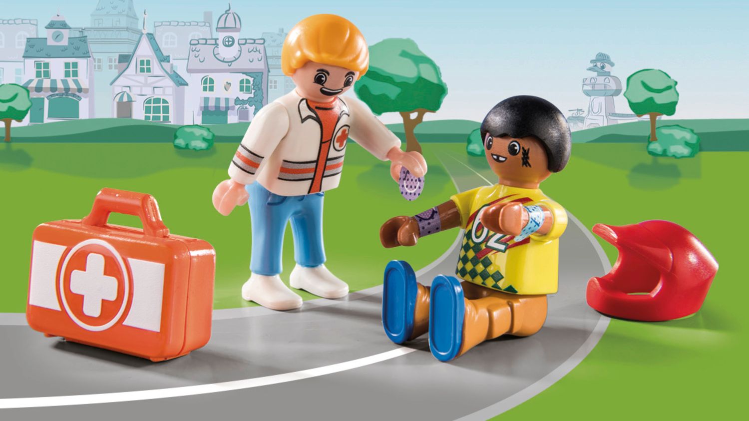 Playmobil duck on call - επιχείρηση διάσωσης: διάσωση στα go-kart! 70919 - Playmobil, Playmobil Duck On Call