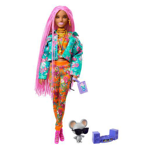Barbie extra pink braids 10 gxf09 - BARBIE