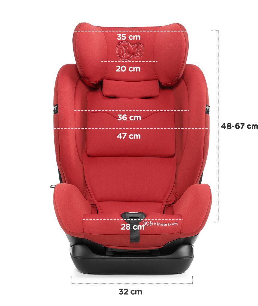 Kinderkraft κάθισμα αυτοκινήτου myway with isofix system red - Kinderkraft