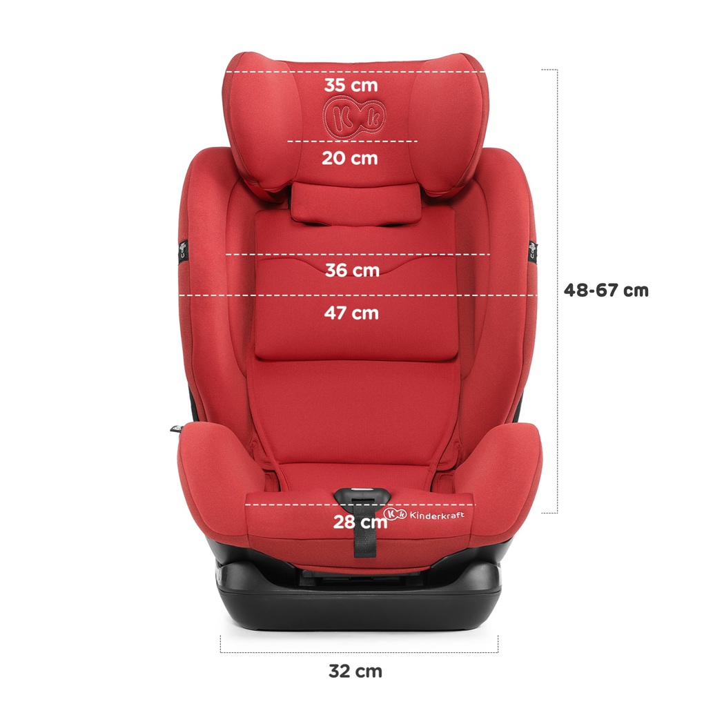 Kinderkraft κάθισμα αυτοκινήτου myway with isofix system red - Kinderkraft