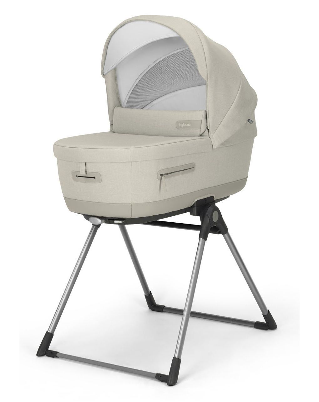 Inglesina σύστημα μεταφοράς quattro aptica with cab car seat cashmere beige με σκελετό μαύρο - Inglesina