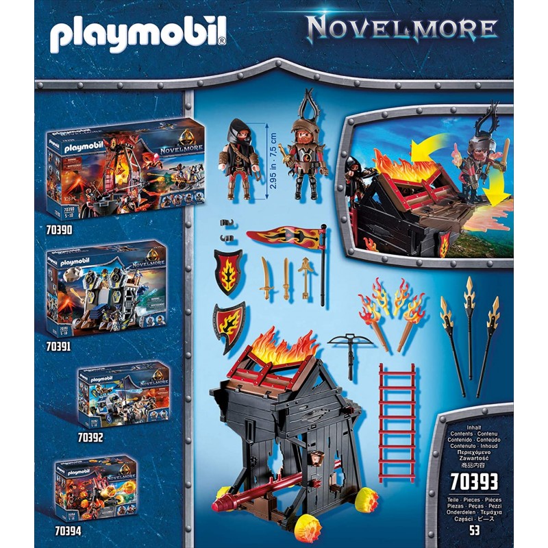Playmobil novelmore πολιορκητική μηχανή φωτιάς του μπέρναμ 70393 - Playmobil, Playmobil Novelmore