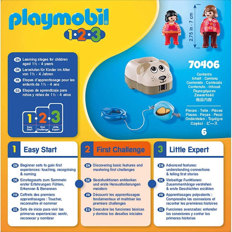 Playmobil 1.2.3 τρενάκι με βαγόνι-σκυλάκι 70406 - Playmobil, Playmobil 1.2.3