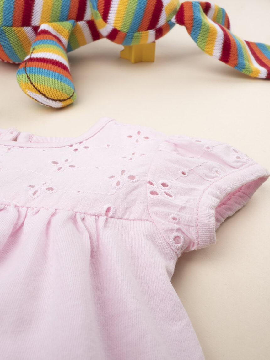 βρεφικό φορεματάκι ροζ κηπούρ για κορίτσι - Prénatal