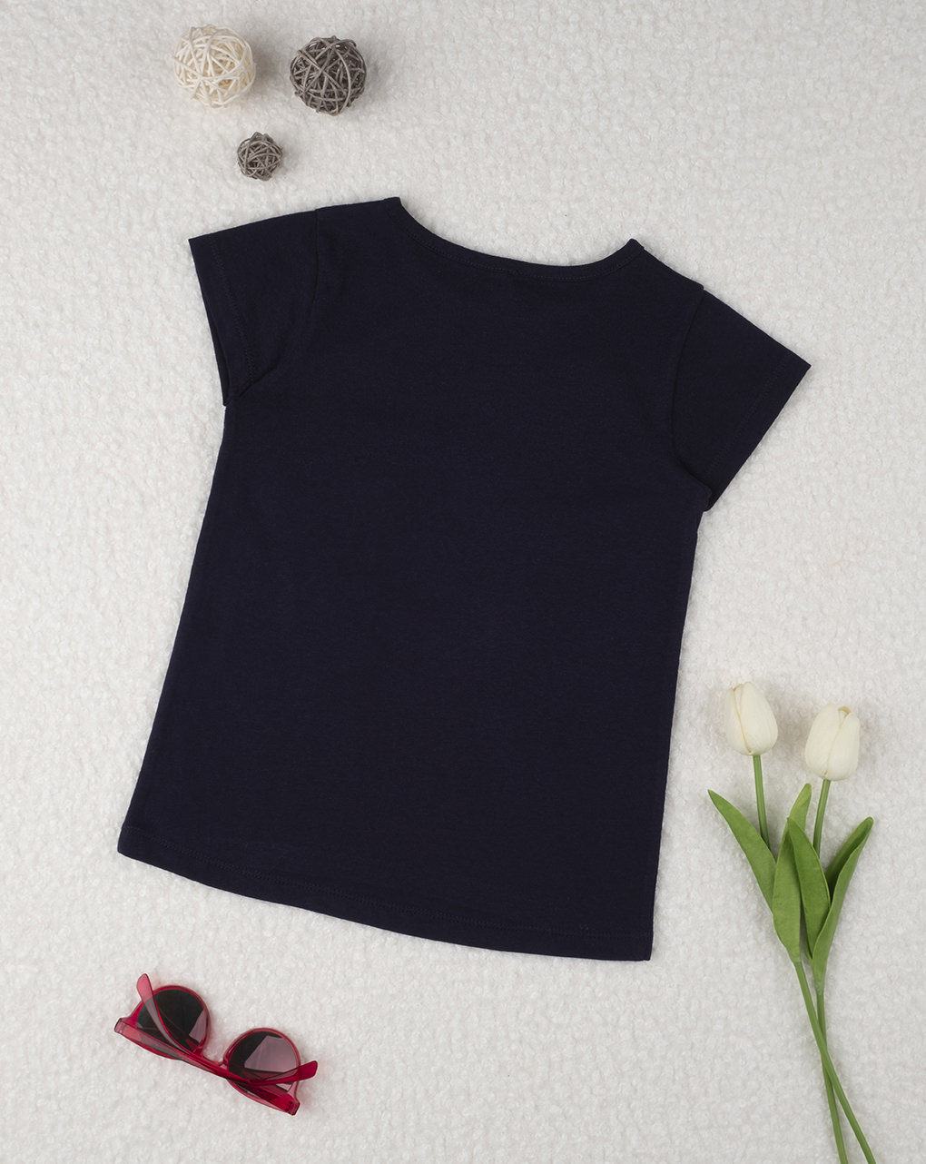 παιδικό t-shirt με γατάκι μπλε για κορίτσι - Prénatal