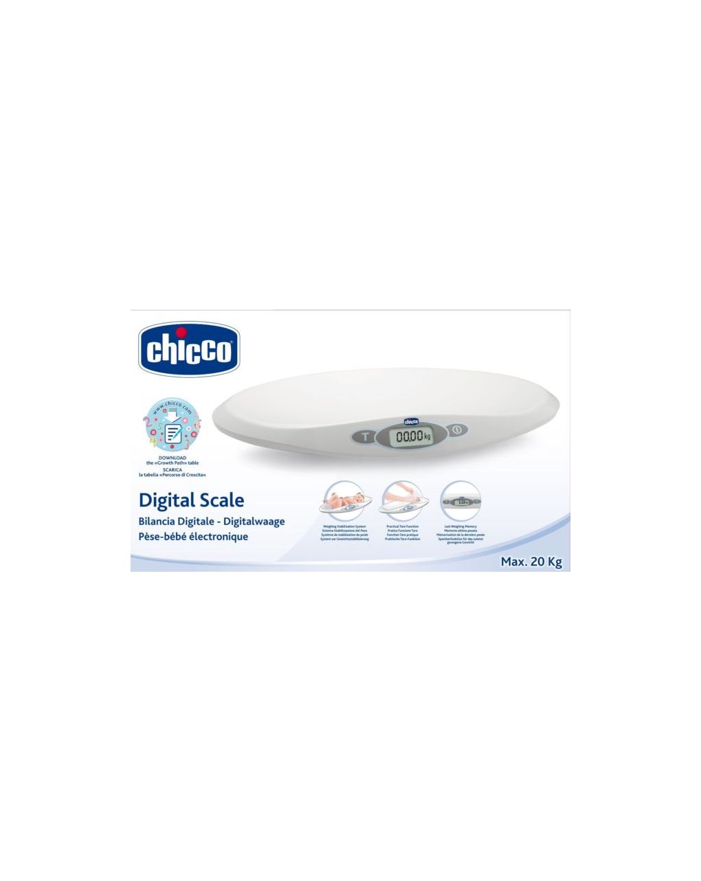 Chicco digital scale ψηφιακή ηλεκτρονική ζυγαριά - Chicco