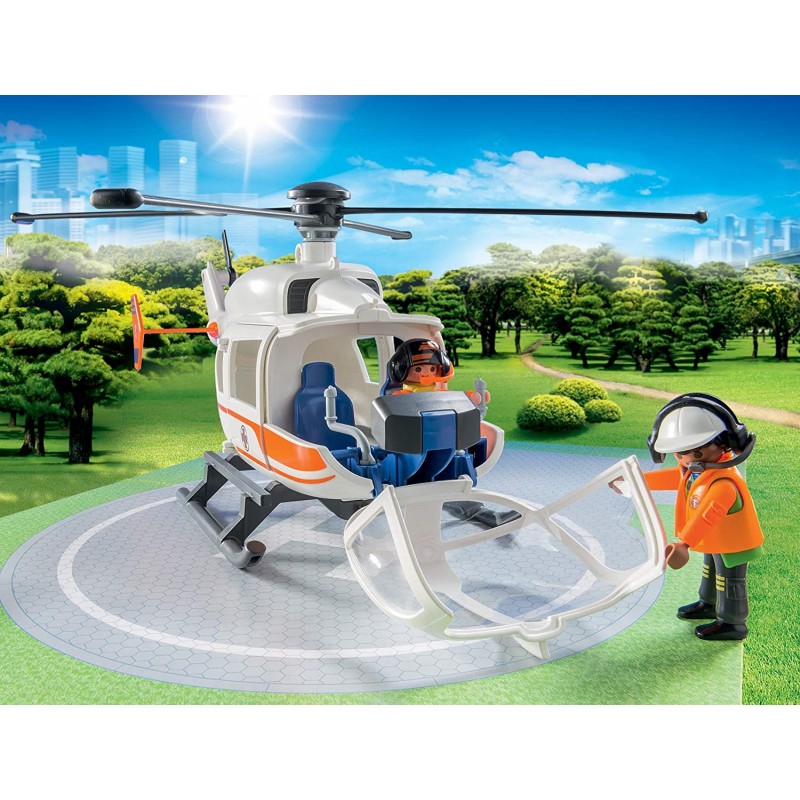 Playmobil city life ελικόπτερο διάσωσης 70048 - Playmobil, Playmobil City Life