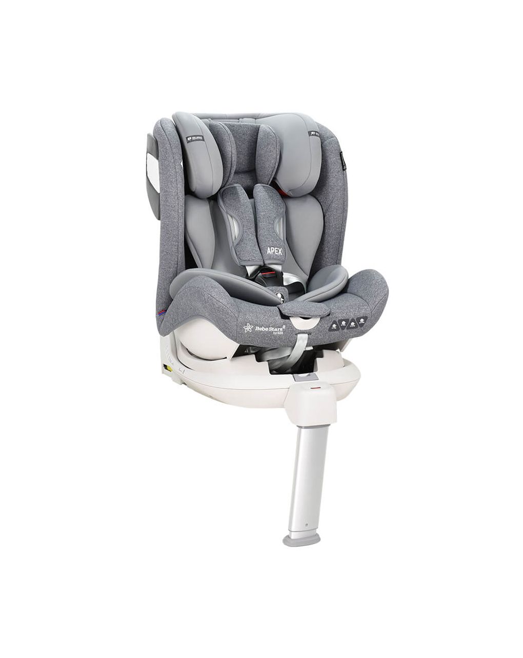 Bebe stars κάθισμα αυτοκινήτου apex 360° isofix grey - Bebe Stars