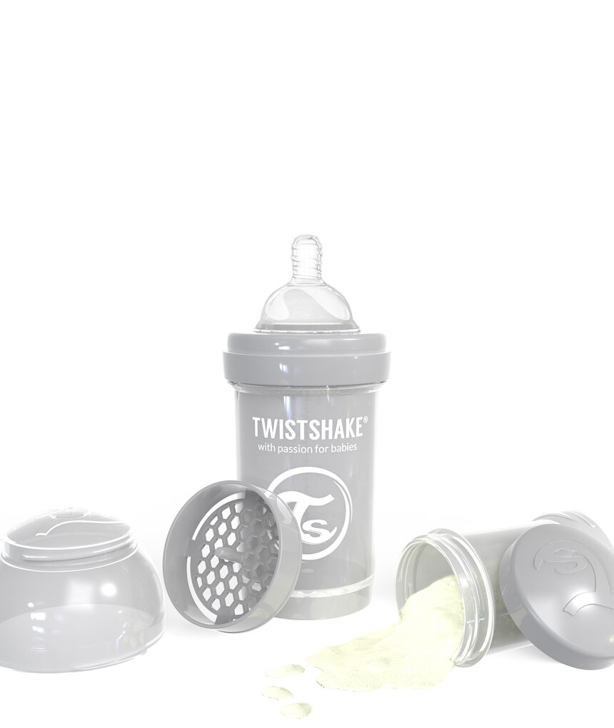 Twistshake μπιμπερό κατά των κολικών 180 ml pastel grey - Twistshake